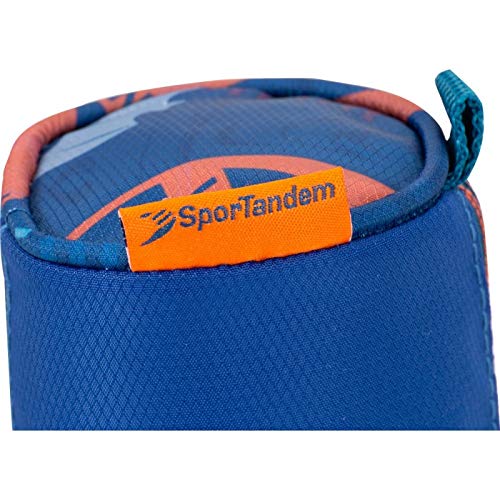 Estuche Organizador Escolar Valencia CF | Estuche de Cremallera Metalica Gruesa, Estuche Gran Capacidad Redondo con Bolsillo de Único Compartimento - Medidas 21 x 7 x 7 cm - Color Azul