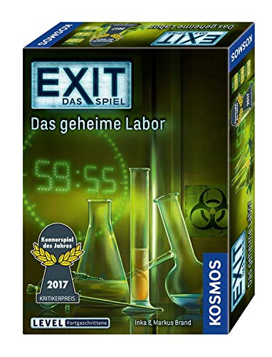 EXIT Kosmos 692742 - Juego de mesa (en caja de 2 piezas, el laboratorio secreto + Kosmos 694289)