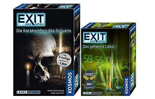 EXIT Kosmos 692742 - Juego de mesa (en caja de 2 piezas, el laboratorio secreto + Kosmos 694289)