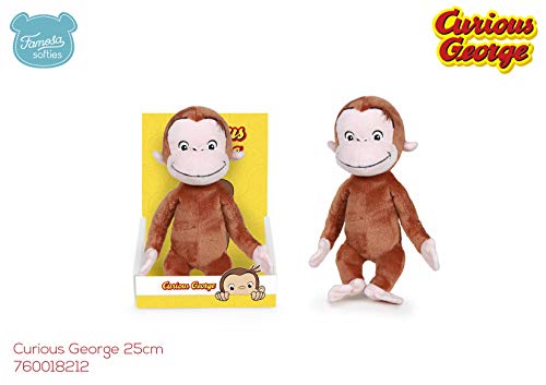 Famosa Softies – Curious George Abominable Movie DreamWorks Carattere Peluche, 25 cm, Color Multicolor, 760018212