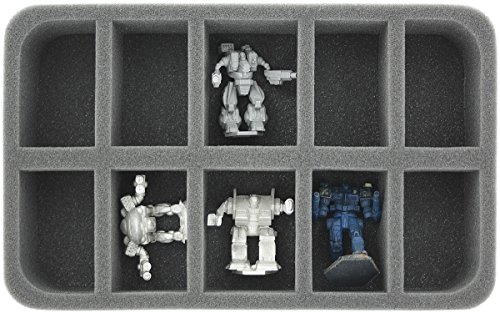 Feldherr HS050BT04 Bandeja de Espuma Compatible con BattleTech - 10 Mechs