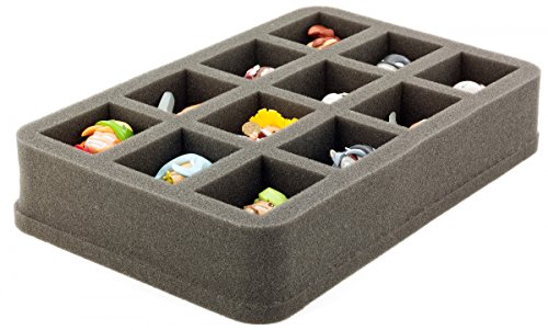 Feldherr HS050KR02 50 mm (2 Inch) Half-Size Figure Foam Tray Compatible with 12 Krosmaster Figures