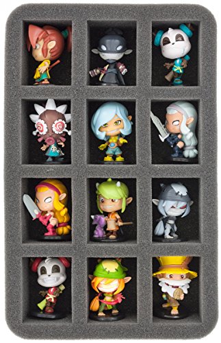 Feldherr HS050KR02 50 mm (2 Inch) Half-Size Figure Foam Tray Compatible with 12 Krosmaster Figures