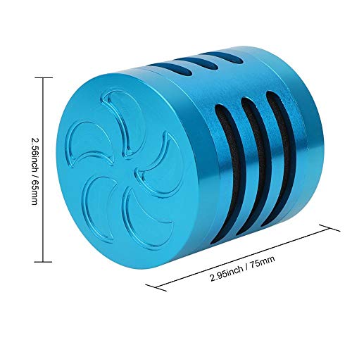 Filtro de Aire RC, Modelo de Control Remoto de Metal Azul / Plateado Filtro para 1: 5 HPI Baja KM Rovan AF-T RC Parte de Actualizaci¨®n(Azul)