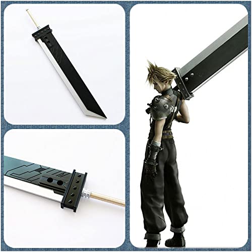 Final Fantasy VII Cloud Strife Cosplay Espada Desmontable de PVC,Espada Arma Juguetes Prop Katanas Blade Sword,Regalo para Amantes del Anime,Accesorios De Cosplay de Ropa,Juguete Decorativos Adulto