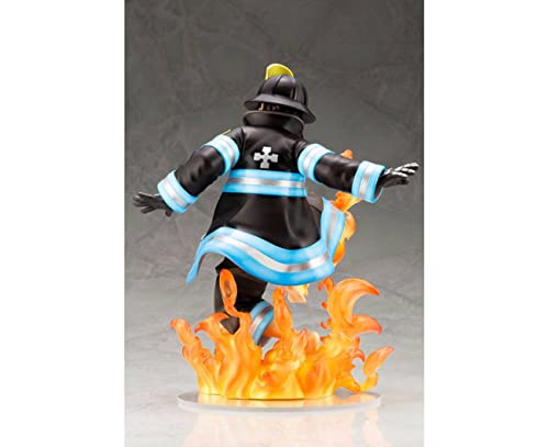 FIRE Force Shinra ARTFX J Glows in The Dark Anime - Figura decorativa, color rojo