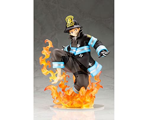 FIRE Force Shinra ARTFX J Glows in The Dark Anime - Figura decorativa, color rojo