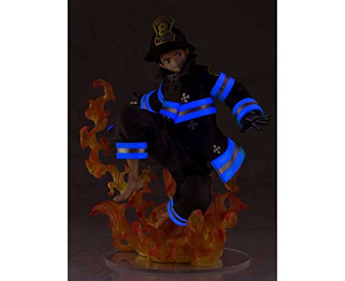 FIRE Force Shinra ARTFX J Glows in The Dark Anime - Figura decorativa, color rojo