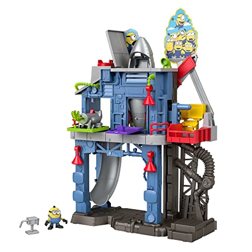 Fisher-Price Imaginext Imaginext Minions Laboratorio de GRU, Figura de Acción con Accesorios para Niños +3 Años (Mattel GMP35)