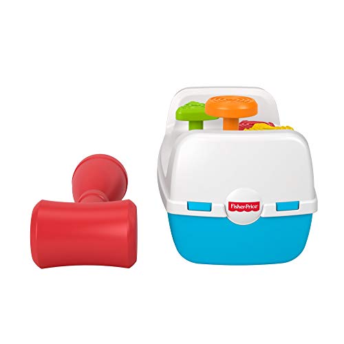 Fisher Price - Mesita de Actividades, Formas y Martillito, Juguete para Bebés + 12 Meses (Mattel GJW05)