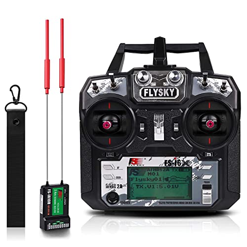 Flysky FS-i6X Transmisor (10CH, 2.4GHz, AFHDS 2A) RC Transmitter con Flysky Ia10B Receptor for FPV Racing RC Drone Quadcopter by LITEBEE (Mode-2 Left Hand Throttle)