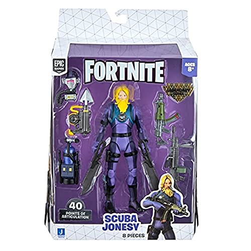 Fortnite- Epic Games Scuba Jonesy Figura Acción Legendary Series, Multicolor, 15 Centimeters (Jazwares FNT0734)