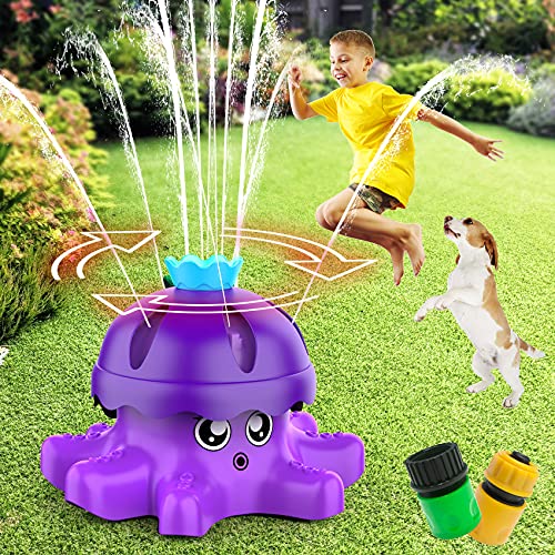 FOSUBOO Juguete De Rociadores,Rociador Agua Pulpo,Juegos para NiñOs Jardin,JardíN Verano NiñOs,para Patio Trasero, CéSped, Juegos Al Aire Libre