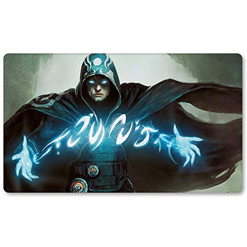 Four leaves Jace the Mind Sculpto - Juego de cartas de comercio Magic MTG Playmat Free Bolsa impermeable Tabla Mat Juegos Mouse Pad Tamaño 60X35 cm Compatible para MTG TCG CCG RPG DTCG