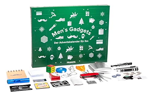 FRANZIS 67388 Men's Gadget - Calendario de Adviento para él, 24 sorpresas para los chicos de verdad