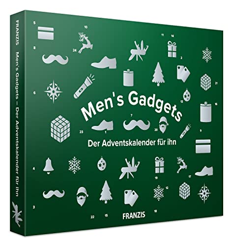 FRANZIS 67388 Men's Gadget - Calendario de Adviento para él, 24 sorpresas para los chicos de verdad