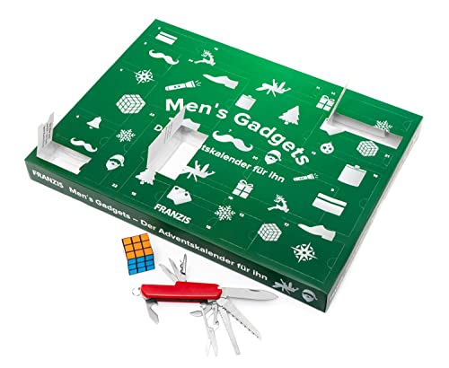 FRANZIS 67388 Men's Gadget - Calendario de Adviento para él, 24 sorpresas para los chicos de verdad