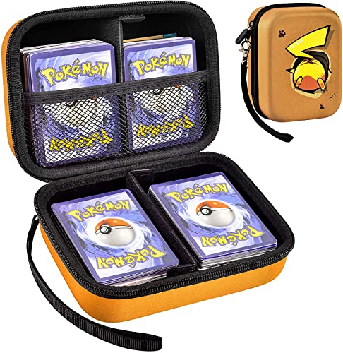 Funda para juego de cartas de Pokemon TCG, caja de almacenamiento de tarjetas de béisbol, organizador de tarjetas deportivas, 450+ para tops, para MTG/C.A.H. más tarjetas (solo bolsa)