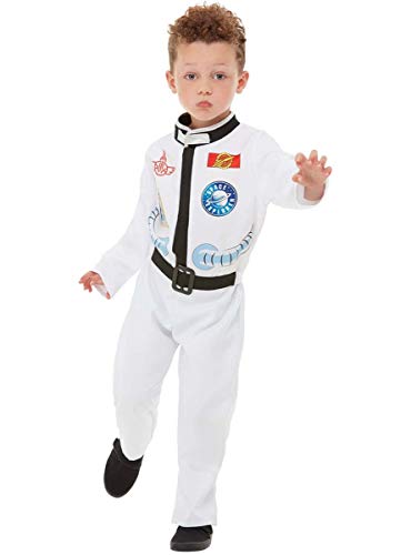 Funidelia | Disfraz de Astronauta para niño y niña Talla 5-6 años ▶ Hombre del Espacio, Espacio, Luna, Profesiones - Color: Blanco - Divertidos Disfraces y complementos