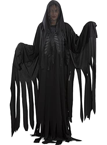 Funidelia | Disfraz de Dementor - Harry Potter para hombre ▶ Villanos, Magos, Películas & Series, Hogwarts - Disfraces para adultos, accesorios para Fiestas, Carnaval y Halloween - Talla única - Negro