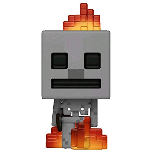 Funko - Figurine Minecraft - Skeleton In Fire Exclu Pop 10cm - 0889698264204