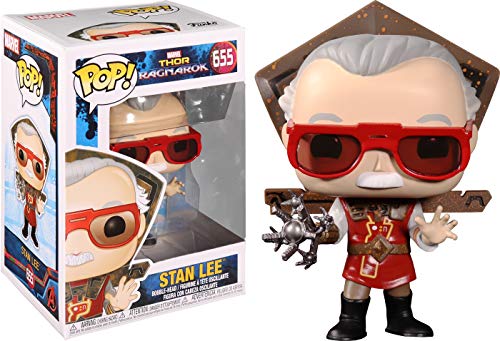 Funko - Pop! Icons: Stan Lee in Ragnarok Outfit Figura Coleccionable, Multicolor (48565)