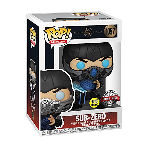 Funko Pop Mortal Kombat Movie Sub-Zero Glow in The Dark Exclusive Figure