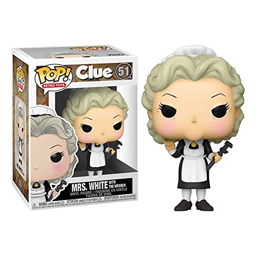 Funko- Pop Vinyl Clue Mrs.White con Wrench Juguete coleccionable, Multicolor (51455)