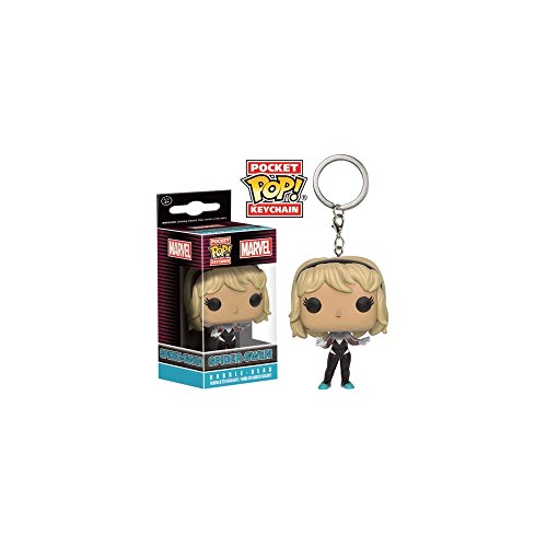 Funko - Porte Clé Marvel - Spider-Gwen Unmasked Exclu Pocket Pop 4cm - 0849803096953