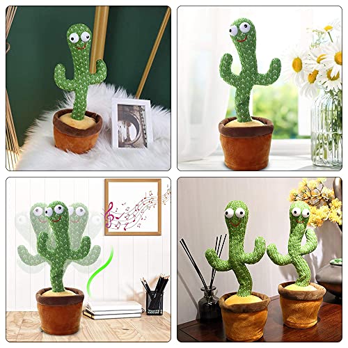 Furado Juguete De Peluche En Forma De Cactus Bailarin, Juguete De Cactus Bailando Con 120 Canciones En Inglés, Cantando Y Grabación Interesantes Juguetes Educativos De Educación Temprana