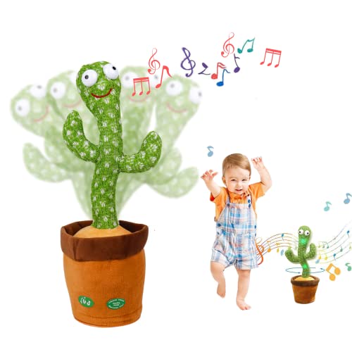 Furado Juguete De Peluche En Forma De Cactus Bailarin, Juguete De Cactus Bailando Con 120 Canciones En Inglés, Cantando Y Grabación Interesantes Juguetes Educativos De Educación Temprana