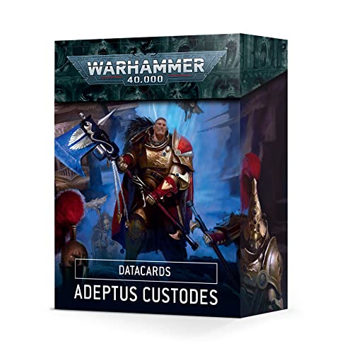 Games Workshop - Warhammer 40,000 - DATACARDS: Adeptus Custodes (9ª Edición - 2022)