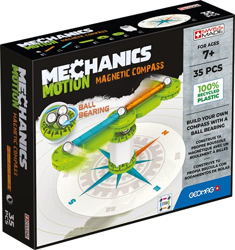 Geomag Motion Compass 35 pcs, Color Blanco, Verde, Naranja, Azul (766)