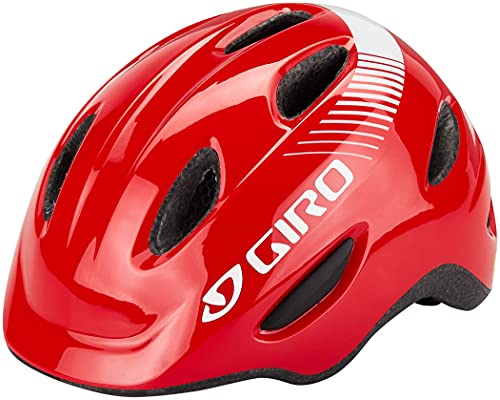 Giro Scamp MIPS Casco de Ciclismo Youth, Unisex niños, Rojo Brillante, S (49-53cm)