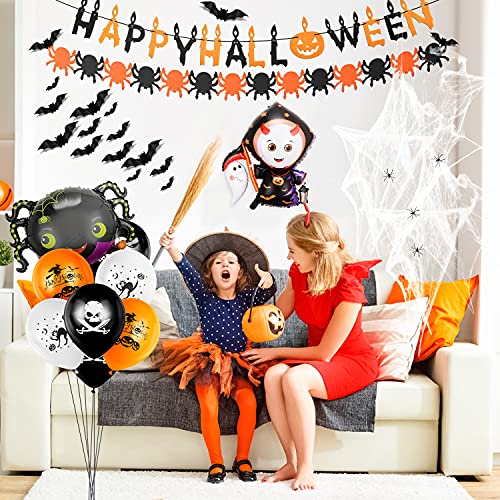 Globos de Halloween, Juego de decoración de Halloween, Decoración de Feliz Halloween, Guirnalda de Halloween, Globos de Halloween 5