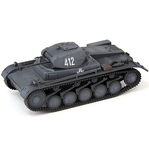 GLXLSBZ Tanque Ligero alemán Panzer II a Escala 1/72, Modelo de plástico, Regalo para Adultos y coleccionables, 2,6 Pulgadas x 1,2 Pulgadas