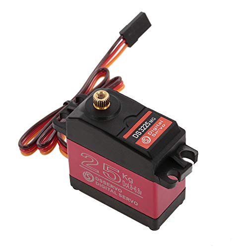 Goolsky DSSERVO DS3225 Digital Servo 25KG Metal Gear High Torque Impermeable para RC Traxxas HSP Coche Barco Helicóptero Robot Avión