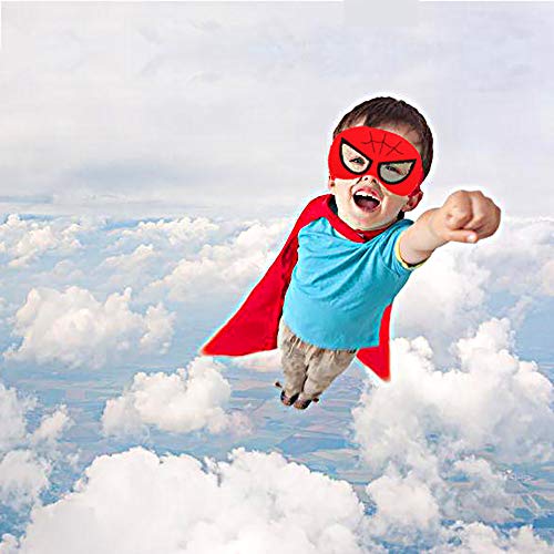 GREAHWD Capas superheroes niños, disfraz superheroe regalo niño 3-9 años superheroes juguetes