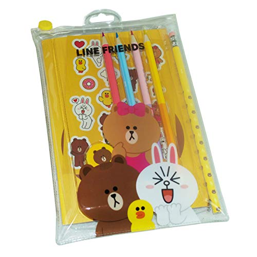 Grupo Erik Editores LINE3325 - Super Set de Papelería Line Friends