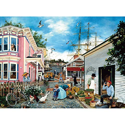 GuDoQi Puzzle 1000 Piezas Adultos Rompecabezas Wharf Village para Infantiles Adolescentes…