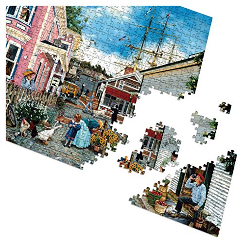 GuDoQi Puzzle 1000 Piezas Adultos Rompecabezas Wharf Village para Infantiles Adolescentes…