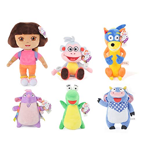 Gwgbxx Dora Cumpleaños Explorador Botas Swiper Animal De La Historieta Suave Peluche Muñecas Peluches Niños (Color : Boots 20cm)