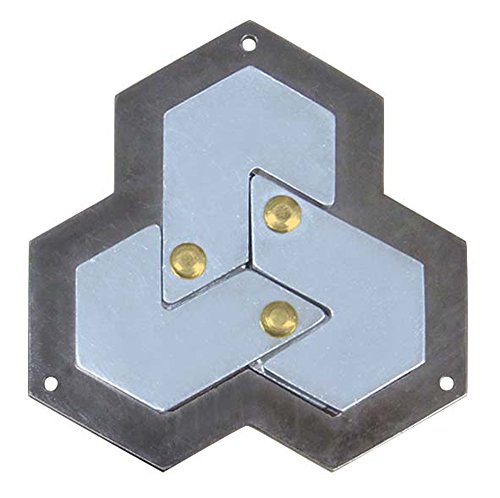 Hanayama Hexagon Cast Metal Brain Teaser Puzzle by