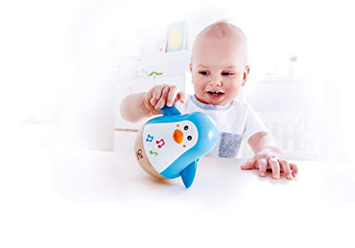 Hape Tentetieso Musical Pingüino, Pingüino Colorido Melodía Tambaleo, Juguete que Tambalea para Niños y Niñas a Partir de 6 Meses