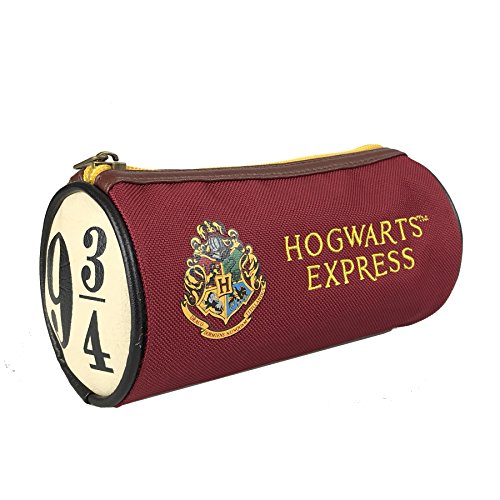 HARRY POTTER Neceser Hogwarts Express 9 3/4 rojo, 100% poliéster, con cremallera.