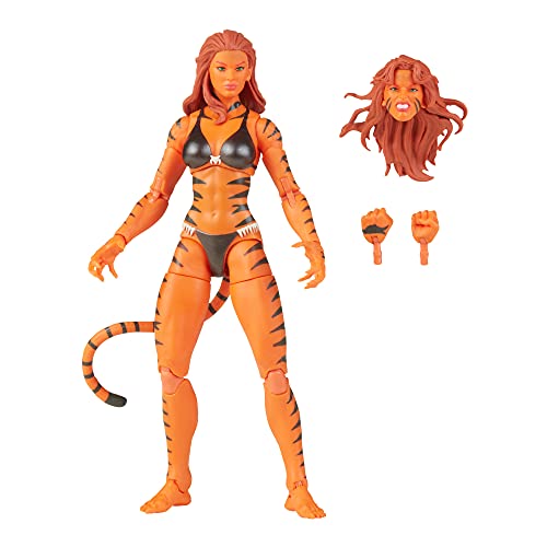 Hasbro Marvel Legends Series Avengers - Figura de Tigra de 15 cm con 3 Accesorios - para niños de 4 años en adelante