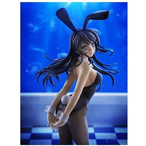 Hearsnow Figura Figura de Anime Figura Figura 10 Pulgadas Rascal no sueña con Bunny Girl Senpai Sakurajima MAI Figurine Colección Modelo Niños Juguetes Doll Regalo