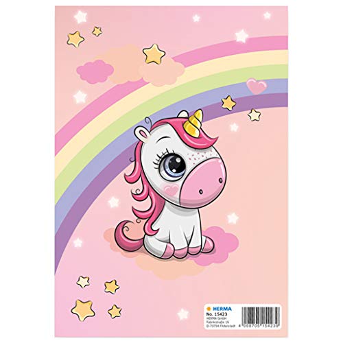 HERMA 15423 - Álbum de pegatinas DIN A5, en blanco, con diseño de princesa Sweetie (16 páginas, papel especial revestido), para coleccionar, 1 unidad, para niños