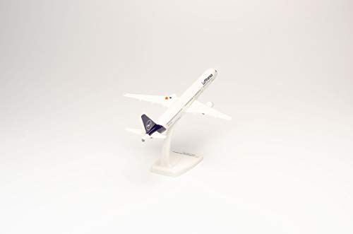 Herpa 612432 - Airbus A321, El Ratón, biplano de Lufthansa, Alas, aeromodelismo con Soporte, construcción de maquetas, Modelos en Miniatura, Objeto de colección, Encaje a presión, Multicolor