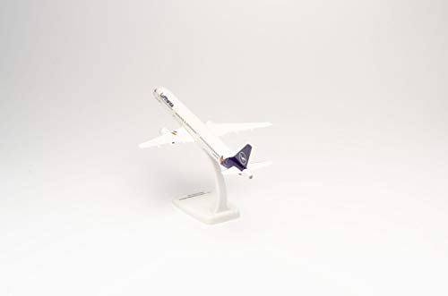 Herpa 612432 - Airbus A321, El Ratón, biplano de Lufthansa, Alas, aeromodelismo con Soporte, construcción de maquetas, Modelos en Miniatura, Objeto de colección, Encaje a presión, Multicolor